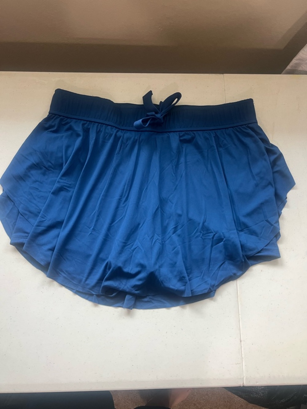 Zenana Outfitters Blue Athletic Skort with Drawstring Waist - Picture 3 of 9